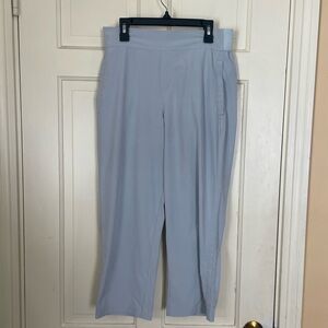 Calia Black Wide Leg Cropped Athletic Pants Elastic Waistband Active Travel Sz S